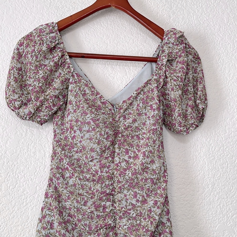 ASTR Floral Ruffle Mini Dress - Picture 11 of 16